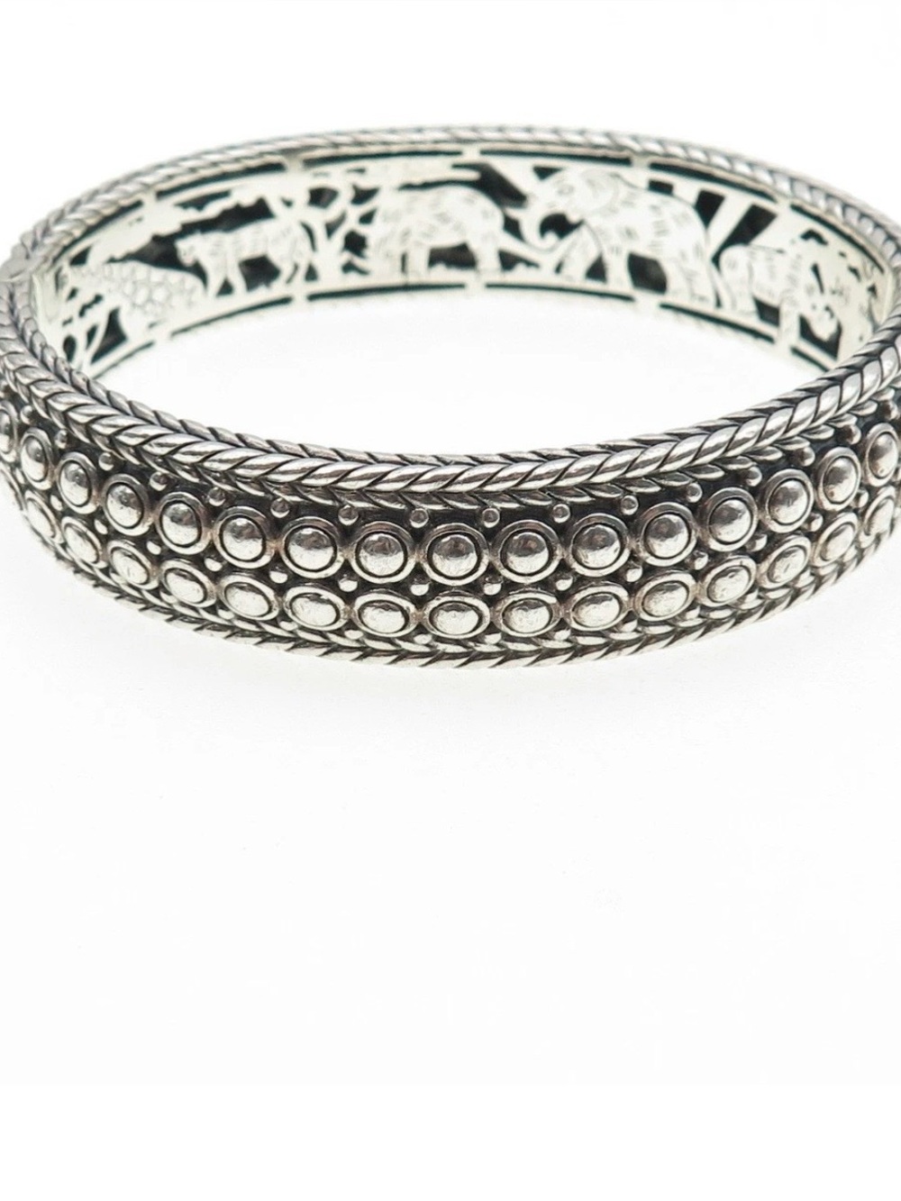 Classic Braided Silver Cuff Bracelet - Women's Jewelry